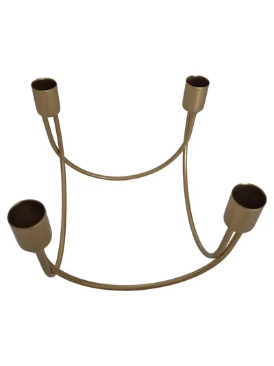 Depot Kerzenhalter Modern Gold Metall Kerzenständer 4-armig
