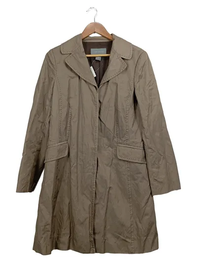 Ann Taylor Damen Leichter Mantel Gr. 38/M Beige Casual