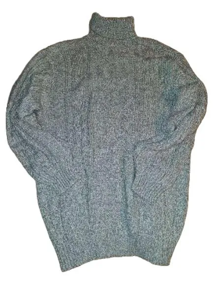 Canda Damen Pullover Rollkragen Zopfstrickmuster Grau Gr. S 5
