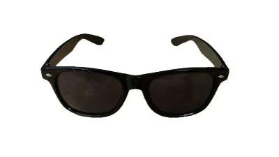 Jägermeister Sonnenbrille Herren Retro Casual Schwarz Logo-Print Kunststoff