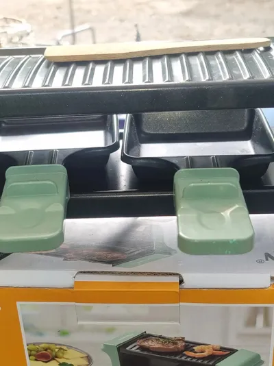 Bestron AGR102G Raclette Grill Grün für 2 Personen Tischgrill