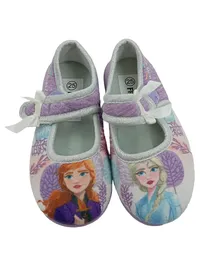 Disney Frozen II Hausschuhe Mädchen Gr. 25 Elsa Anna Lila Glitzer 1