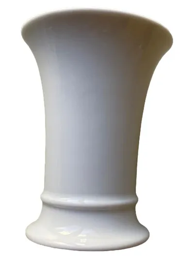 Hutschenreuther Vase Porzellan Kelchform Klassisch Weiß 10.5 cm