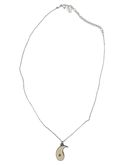 Claire's Yin Yang Halskette Damen Mehrfarbig Casual Metall