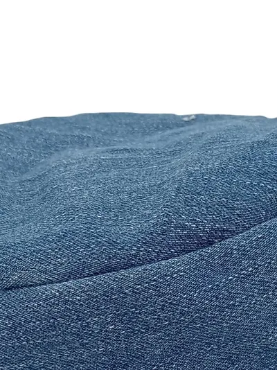 PETIT COCHON Schirmmütze Damen Blau Denim Ballonmütze Cap Baumwolle