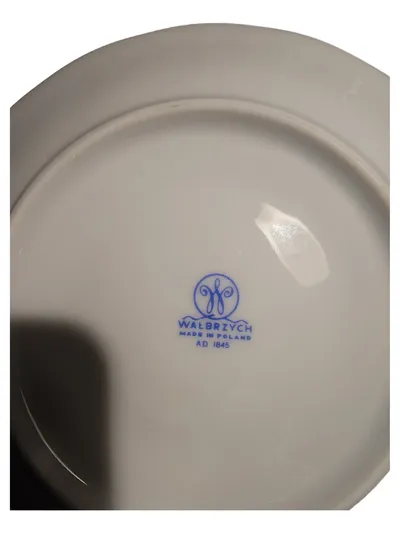 Walbrzych Unterteller Porzellan Klassisch Weiß Uni 14,5 cm