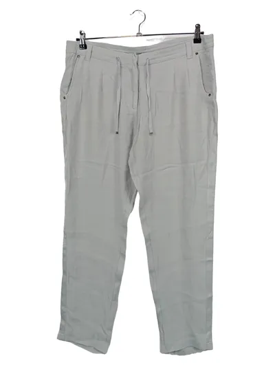 VIA APPIA Damen Stoffhose Größe 42 Grau Casual Viskose