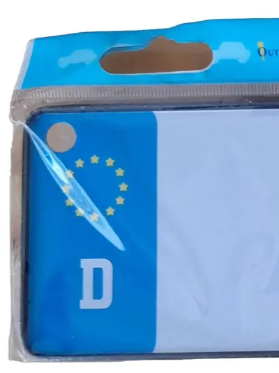 Out of the blue Blechschild Kennzeichen EVA Retro Mehrfarbig D-Schild