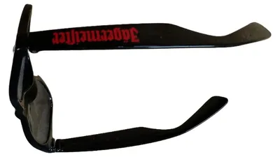 Jägermeister Sonnenbrille Herren Damen Unisex Schwarz Casual Wayfarer-Stil