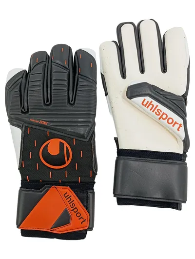 uhlsport Torwarthandschuhe Supersoft Gr. 10.5 Schwarz Orange NEU