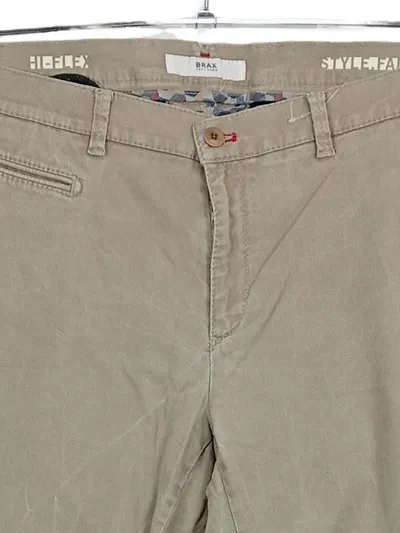 BRAX Herren Chino Stoffhose Beige Hi-Flex Style Fabio Gr. W36 L32