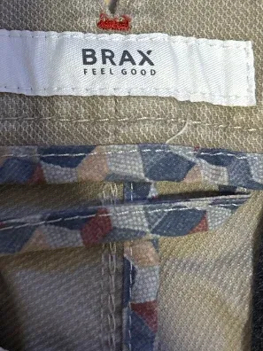 BRAX Herren Chino Stoffhose Beige Hi-Flex Style Fabio Gr. W36 L32 5