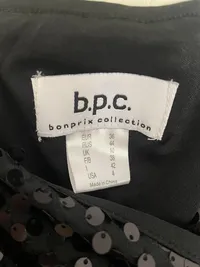BONPRIX COLLECTION Damen Pailletten Kleid Gr. 36;S Glamourös Schwarz 5