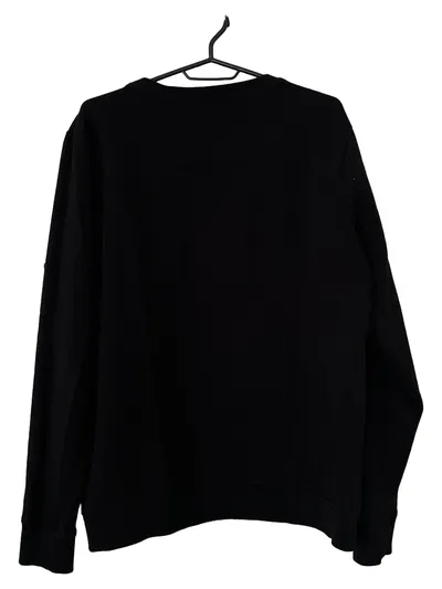 SOCCX Damen Sweatshirt Schwarz 42/XL Casual Pailletten Schriftzug Kiss Me