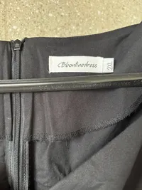 Bbonlinedress Damen Wickelrock Maxirock Klassisch Uni Baumwolle Schwarz 44 XXL 2