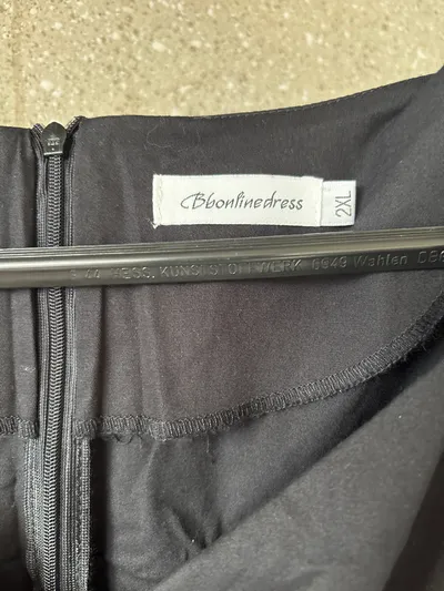 Bbonlinedress Damen Wickelrock Maxirock Klassisch Uni Baumwolle Schwarz 44 XXL