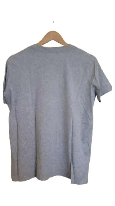 Diesel Herren T-Shirt Grau Gr. XL Logo Print Baumwolle Casual 2