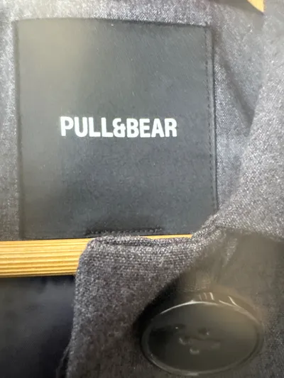 Pull&Bear Herren Übergangsmantel Grau XS Klassisch