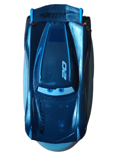 Disney Pixar Cars Jackson Storm Spielzeugauto Blau Modell 02 Kunststoff