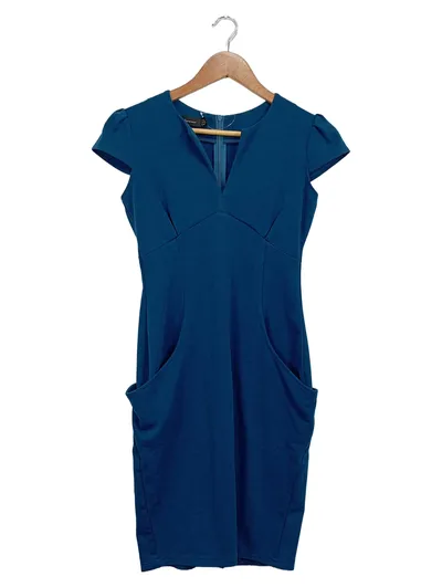 Nice-Forever Etuikleid Damen Gr. 36/S Petrol Business Kleid