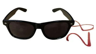 Jägermeister Sonnenbrille Herren Klassisch Retro Schwarz Kunststoff