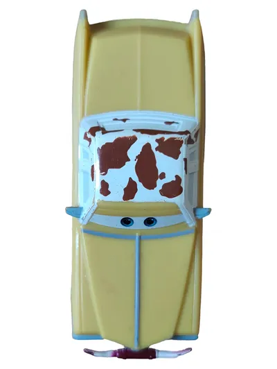 Disney Pixar Cars Spielzeugauto Modell Bessie Gelb Kunststoff
