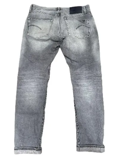 G-Star RAW 3301 Slim Herren Destroyed Jeans Grau W33/L32