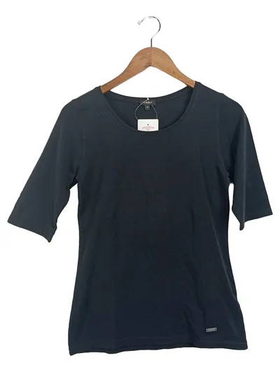 Tara M Damen Langarmshirt Basic Schwarz Gr. 38/M