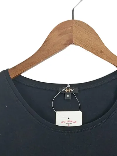 Tara M Damen Langarmshirt Basic Schwarz Gr. 38/M