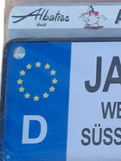 Albatros Blechschild Retro Namensschild Jahrgang 2007 Mehrfarbig Schriftzug