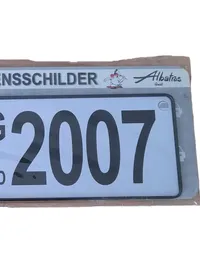 Albatros Blechschild Retro Namensschild Jahrgang 2007 Mehrfarbig Schriftzug 4