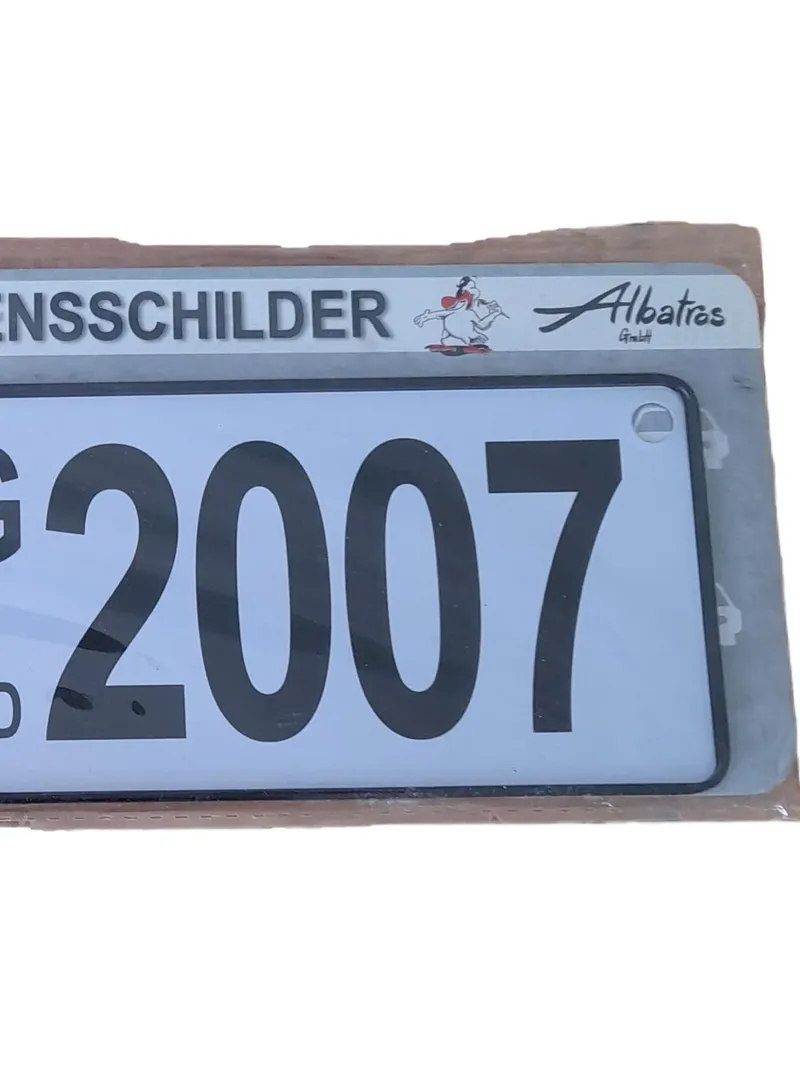 Albatros Blechschild Retro Namensschild Jahrgang 2007 Mehrfarbig Schriftzug 4