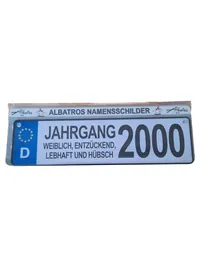 Albatros Blechschild Retro Dekoschild Jahrgang 2000 Weiblich Mehrfarbig 1