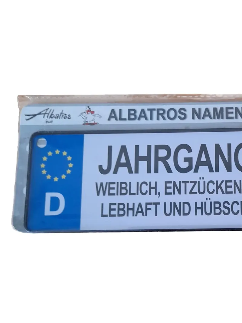 Albatros Blechschild Retro Dekoschild Jahrgang 2000 Weiblich Mehrfarbig 2