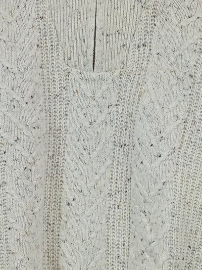 Bertolucci Herren Pullover S Zopfstrick Troyer Beige Wolle Freizeit