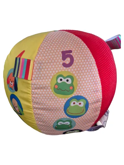 Chicco Greifling Stoffball Mehrfarbig Frosch Hund Baby Spielzeug Motorik