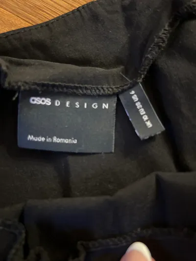 ASOS Design Damen Minirock Schwarz Gr. 38/M Basic Viskose