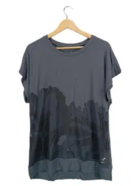 Energetics Sport Shirt Damen Gr. 46/3XL Grau Abstraktes Muster 1
