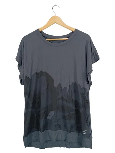 Energetics Sport Shirt Damen Gr. 46/3XL Grau Abstraktes Muster