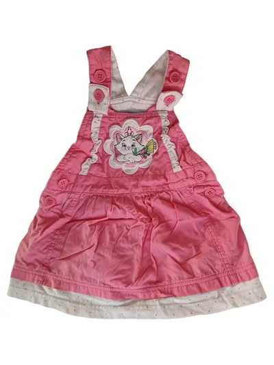 Disney Marie Katze Mädchen Latzkleid Gr. 80 Pink Charmant Freizeitkleid
