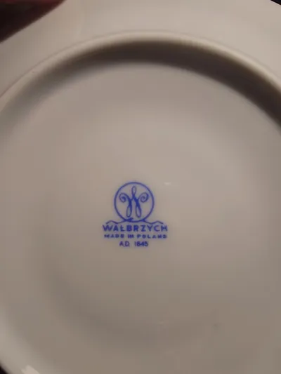 Walbrzych Untertasse Porzellan Klassisch Uni Weiß 14,5 cm Made in Poland