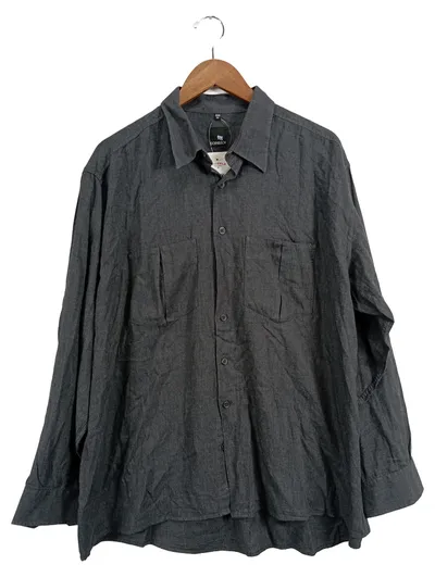 Dornbusch Herren Freizeithemd Langarm Grau Casual XXL