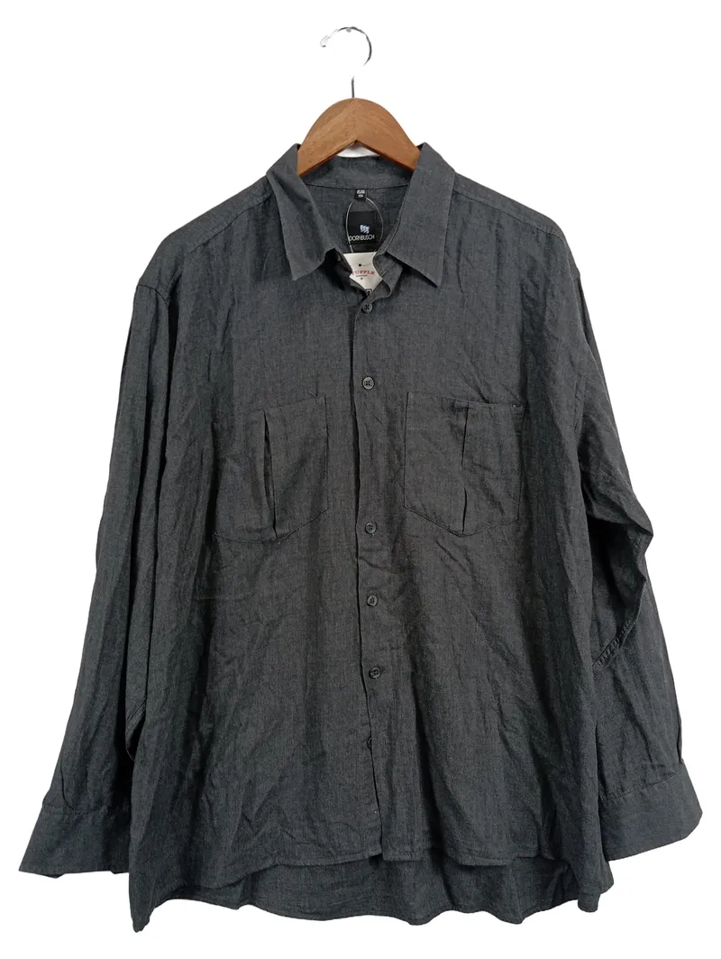 Dornbusch Herren Freizeithemd Langarm Grau Casual XXL 2