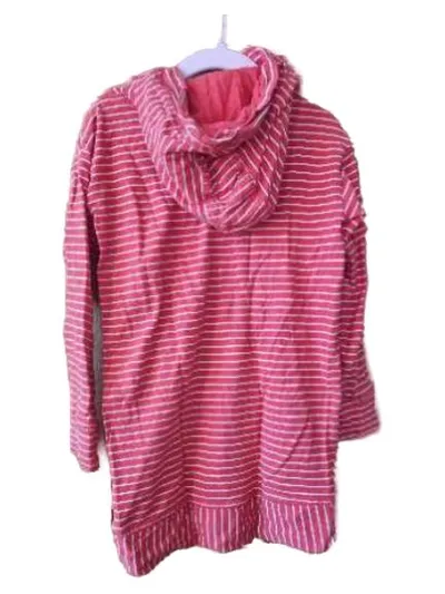 Next Mädchen Kapuzenpullover Gr. 116 rot weiß gestreift Baumwolle Freizeit