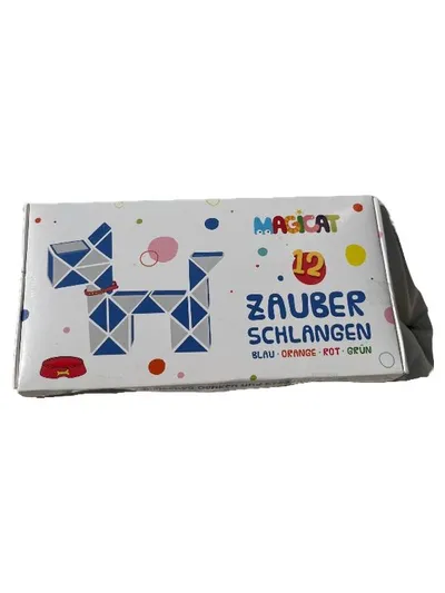 MAGICAT 12 Zauberschlangen Geduldspiel Set Blau Orange Rot Grün Kinder