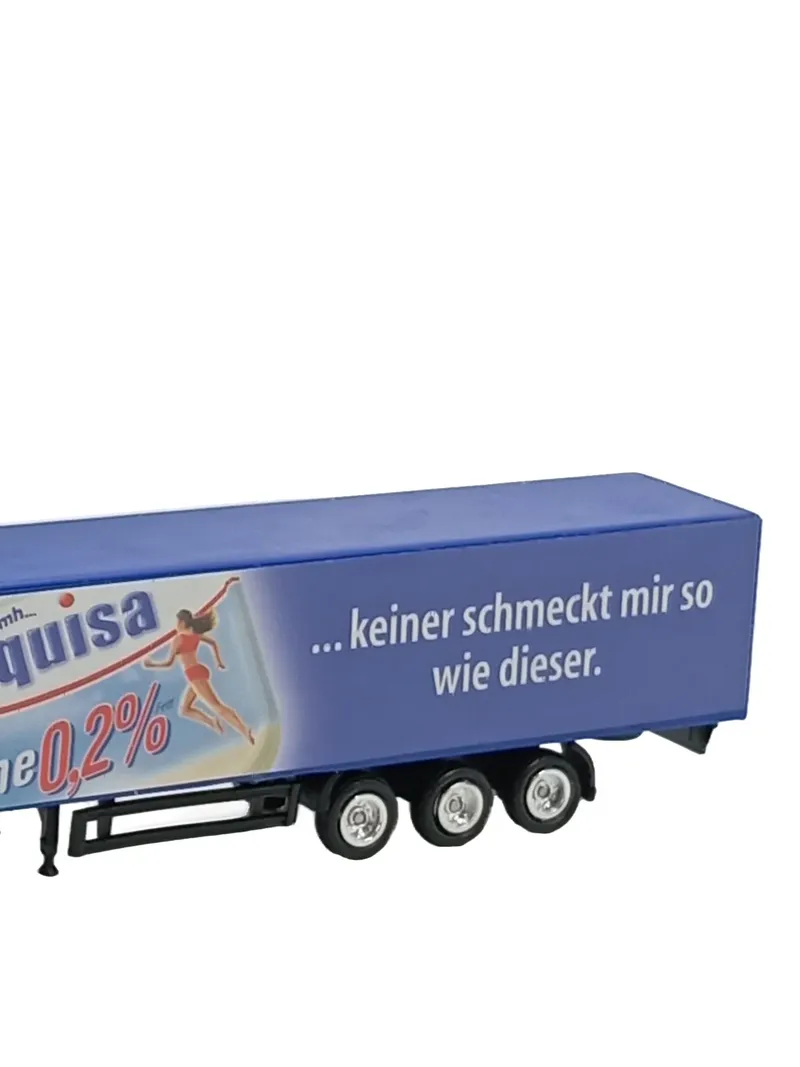 Exquisa Werbe LKW MAN TGA Sattelzug Modell 1:87 Blau Sammler 4