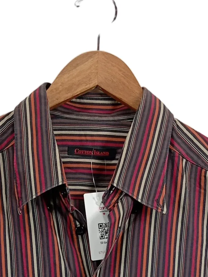 Cotton Island Herren Freizeithemd gestreift Mehrfarbig XXL 3