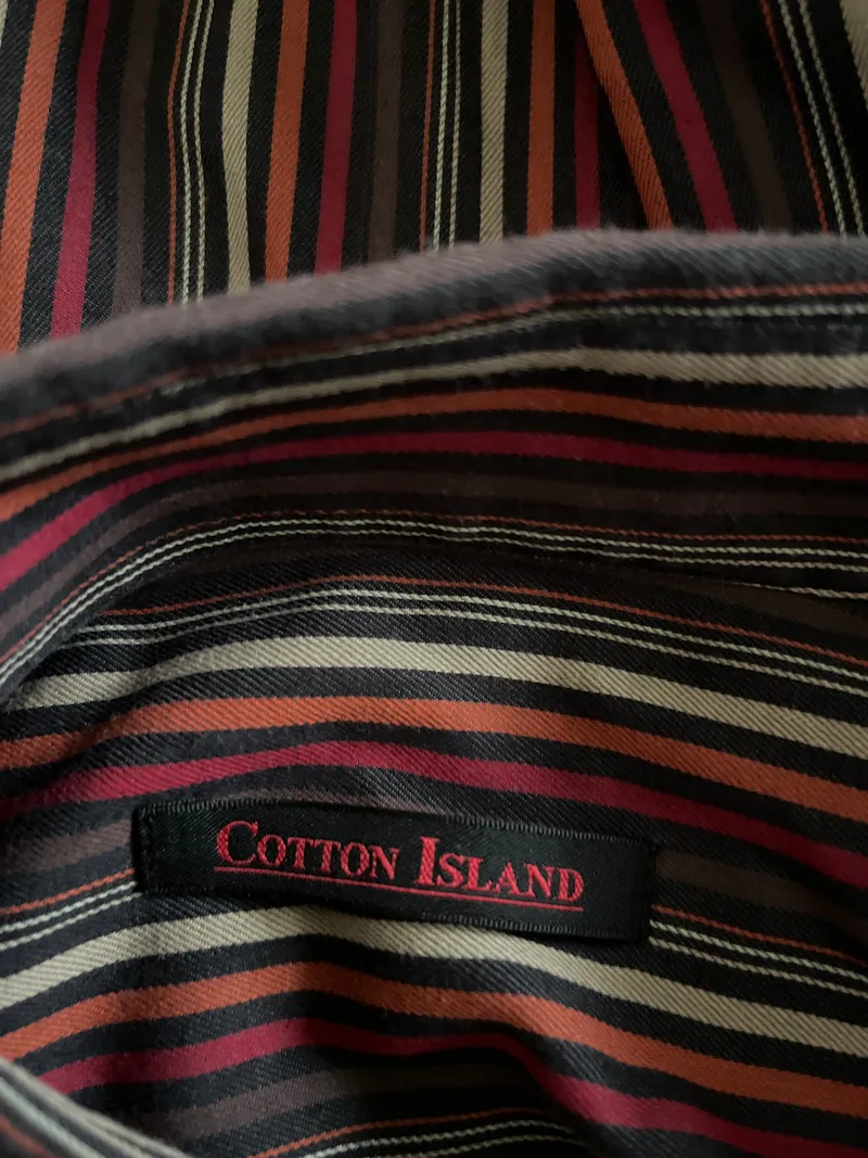 Cotton Island Herren Freizeithemd gestreift Mehrfarbig XXL 6