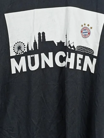 FC Bayern München Herren T-Shirt Schwarz Gr. 56/3XL Sportlich Grafisch