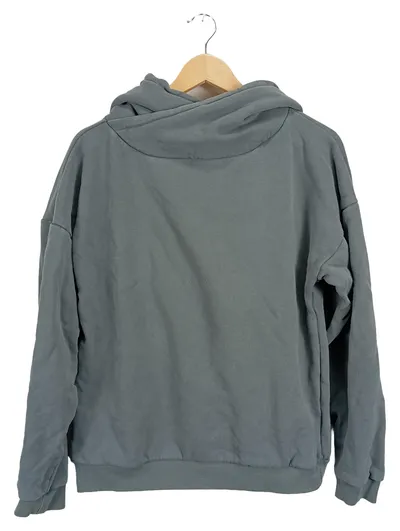 NOORLYS Damen Kapuzenpullover Hoodie Grau Gr. 44/XXL Casual Baumwolle